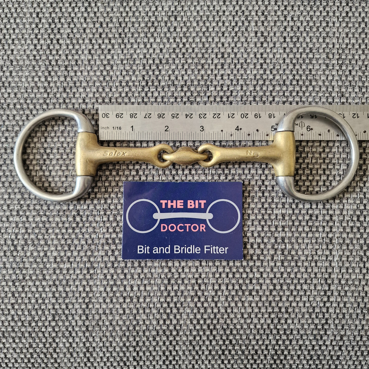 4.75" neue schule tranz angle lozenge eggbutt bradoon snaffle bit B120