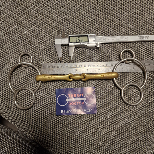 6" Neue Schule tranz angle lozenge Universal gag bit B1096