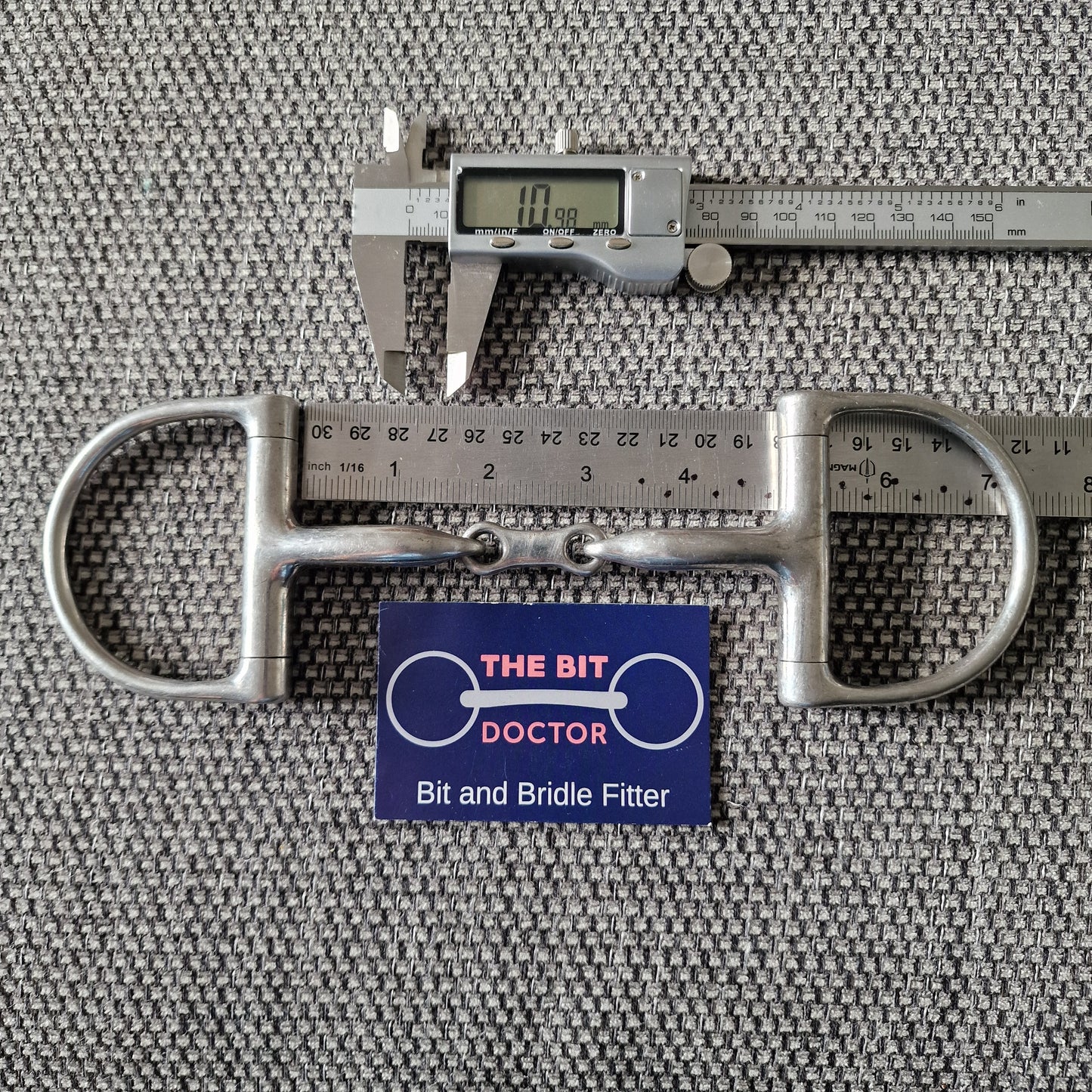 4.75" myler mb10 french link d-ring snaffle Bit B1292