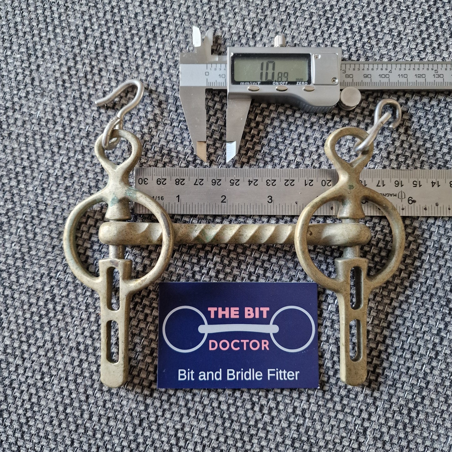 4.25" vintage nickel liverpool driving bit B1683