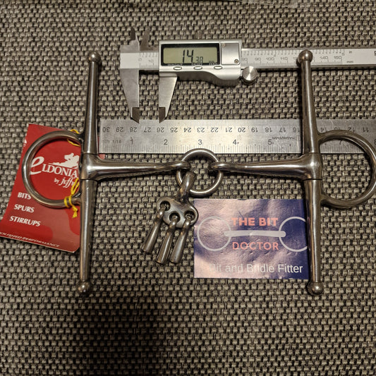 5.5" new Eldonian full cheek breaking snaffle Bit B1543