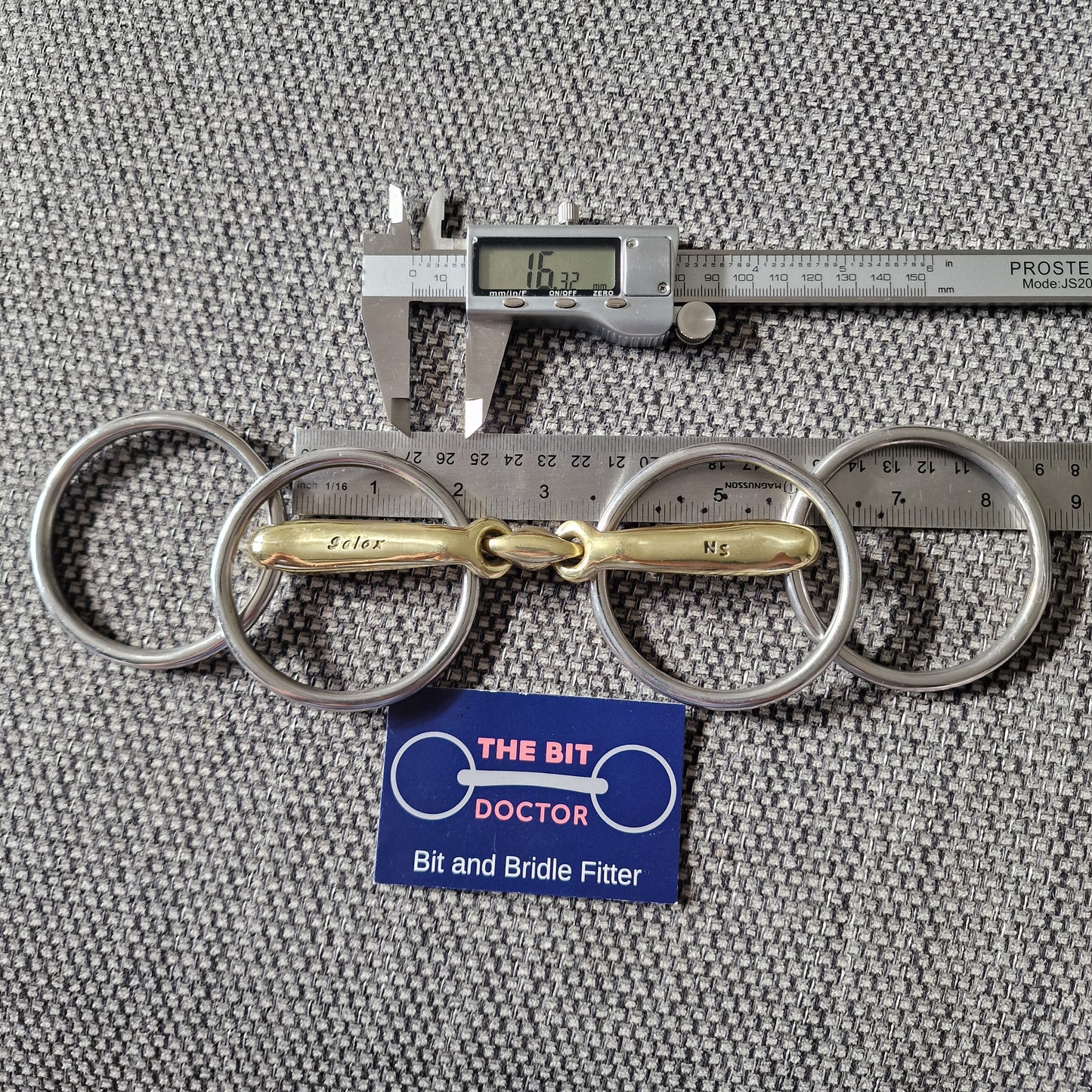 5.5" neue schule lozenge jumpers choice wilson snaffle bit B53