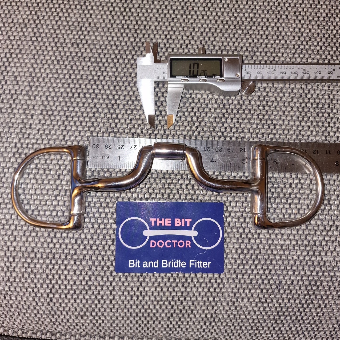 5" custom myler mb43 high port d'ring snaffle bit B902