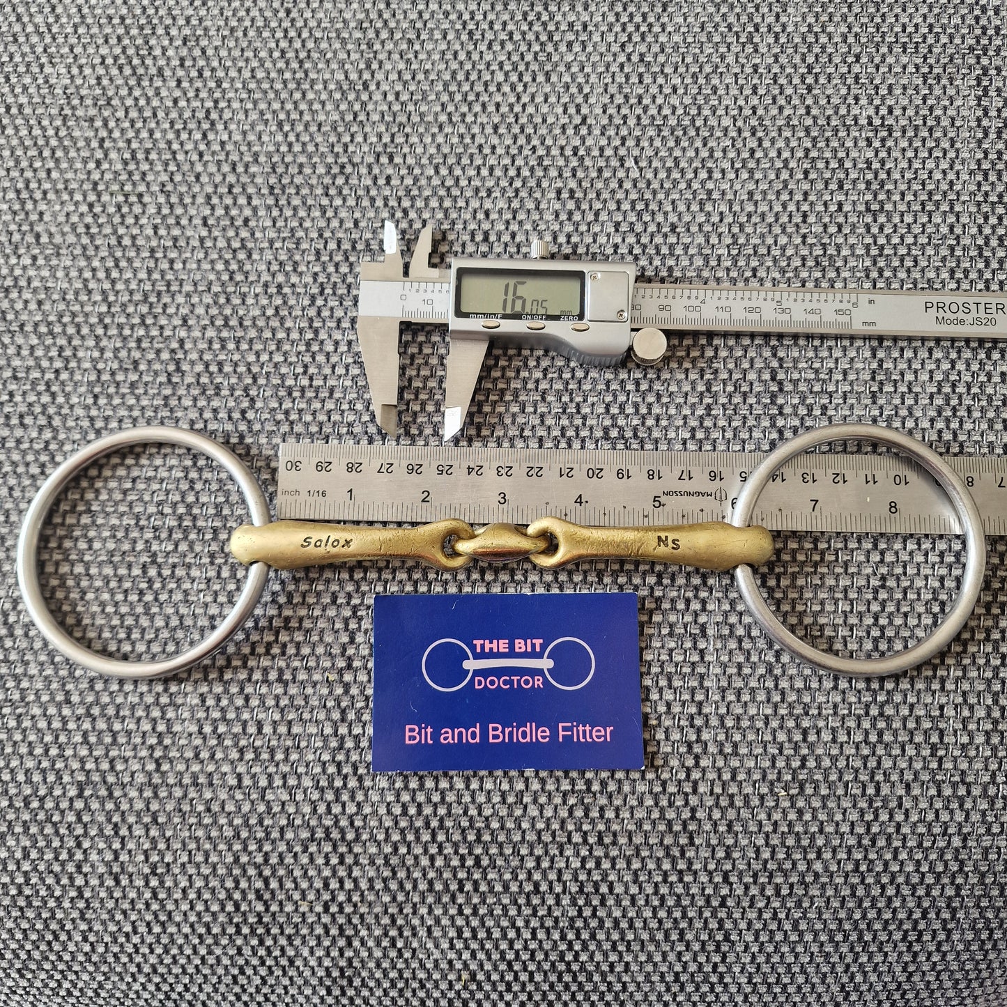 5.75" 16mm Neue Schule Loose Ring Tranz Angle Lozenge snaffle bit B719