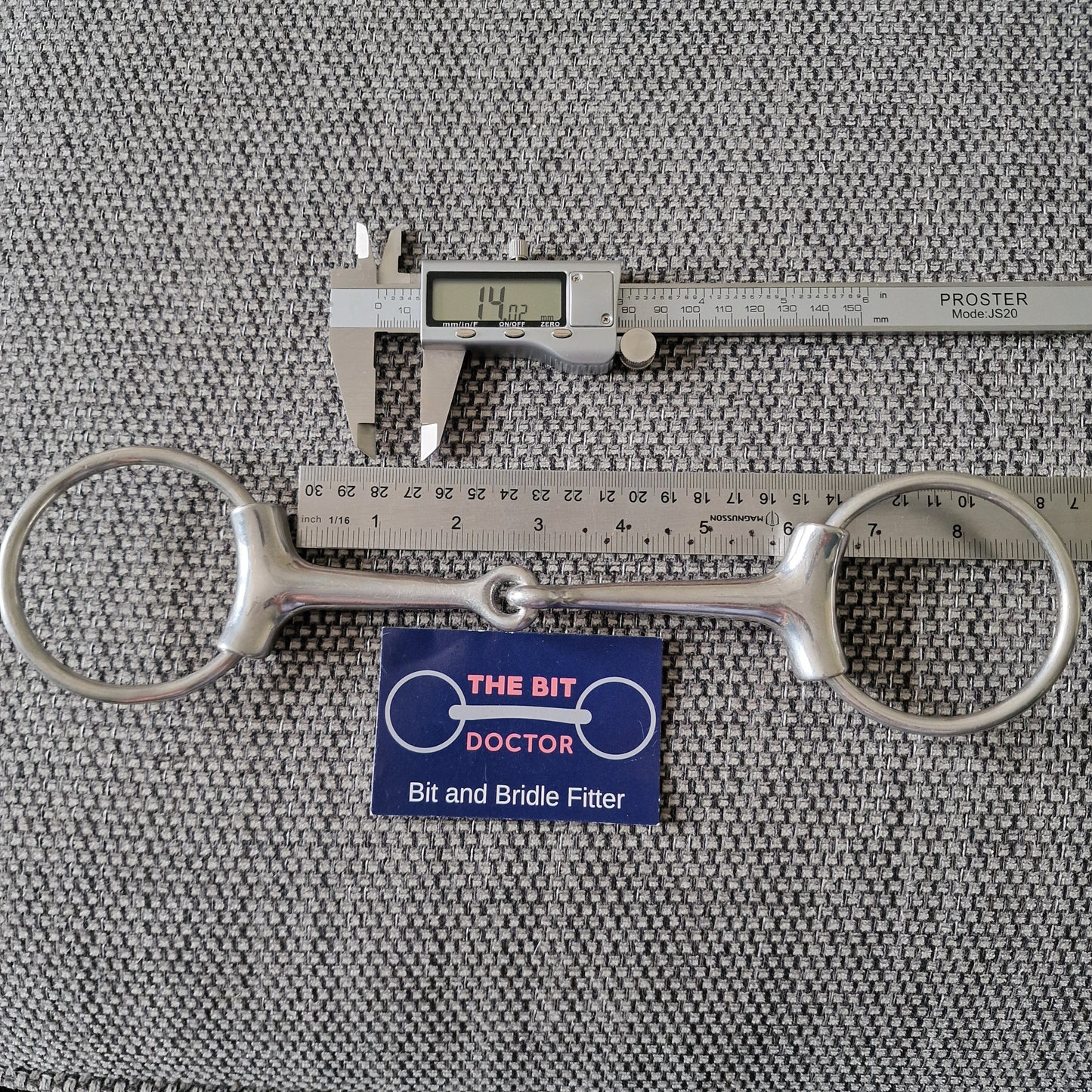 5.75" sleeve jointed Loose ring snaffle bit B942