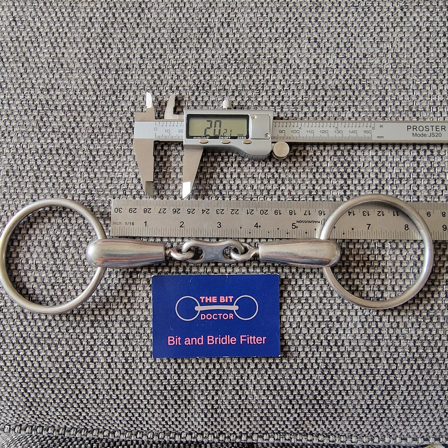 5.5" rotary french link loose ring snaffle Bit B1609