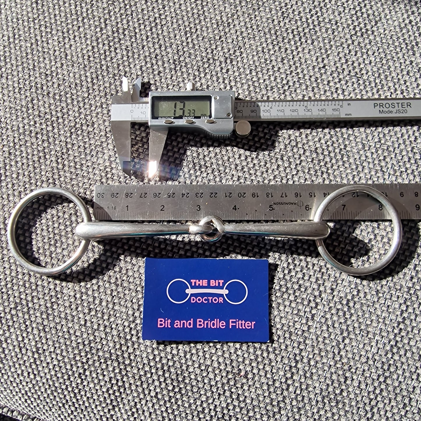 6" loose ring jointed bradoon bit B251