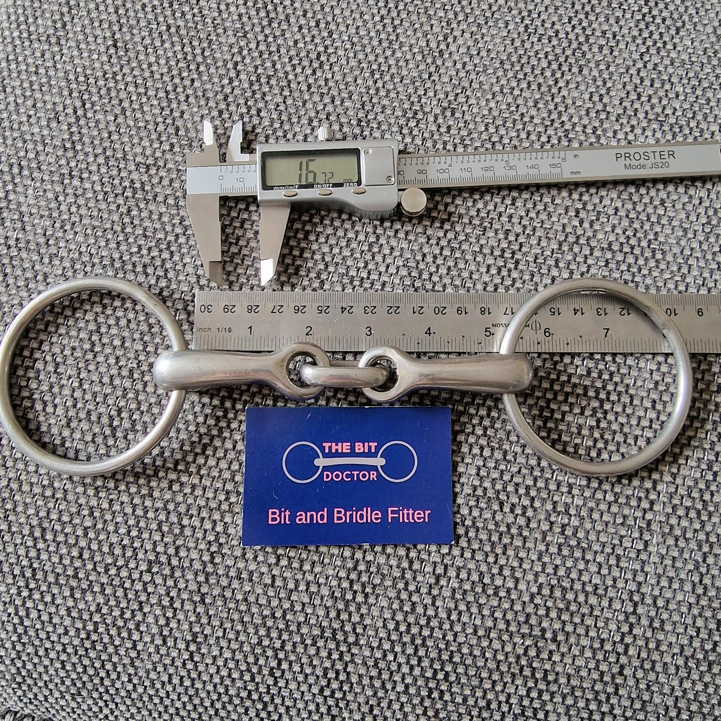5" loose ring dick christian link snaffle Bit B1513