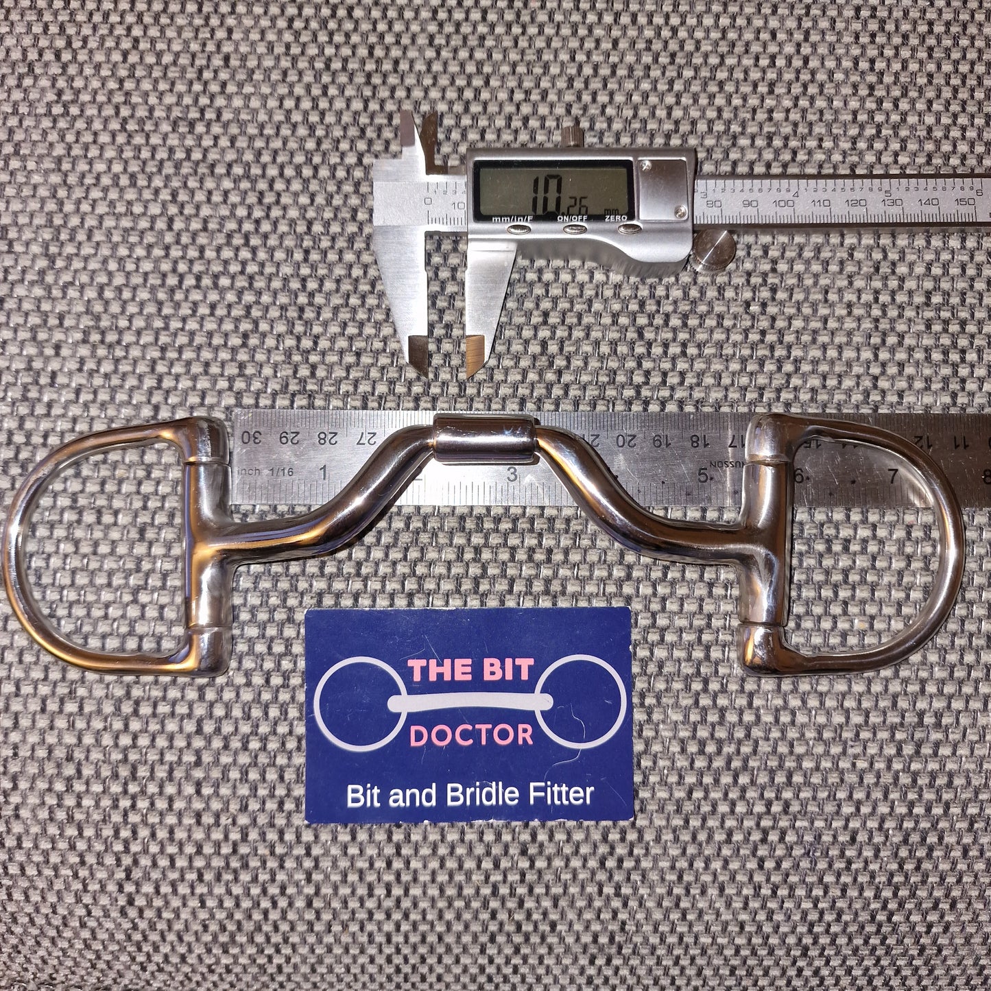 5" custom myler mb33 ported barrel d-ring snaffle Bit B1676