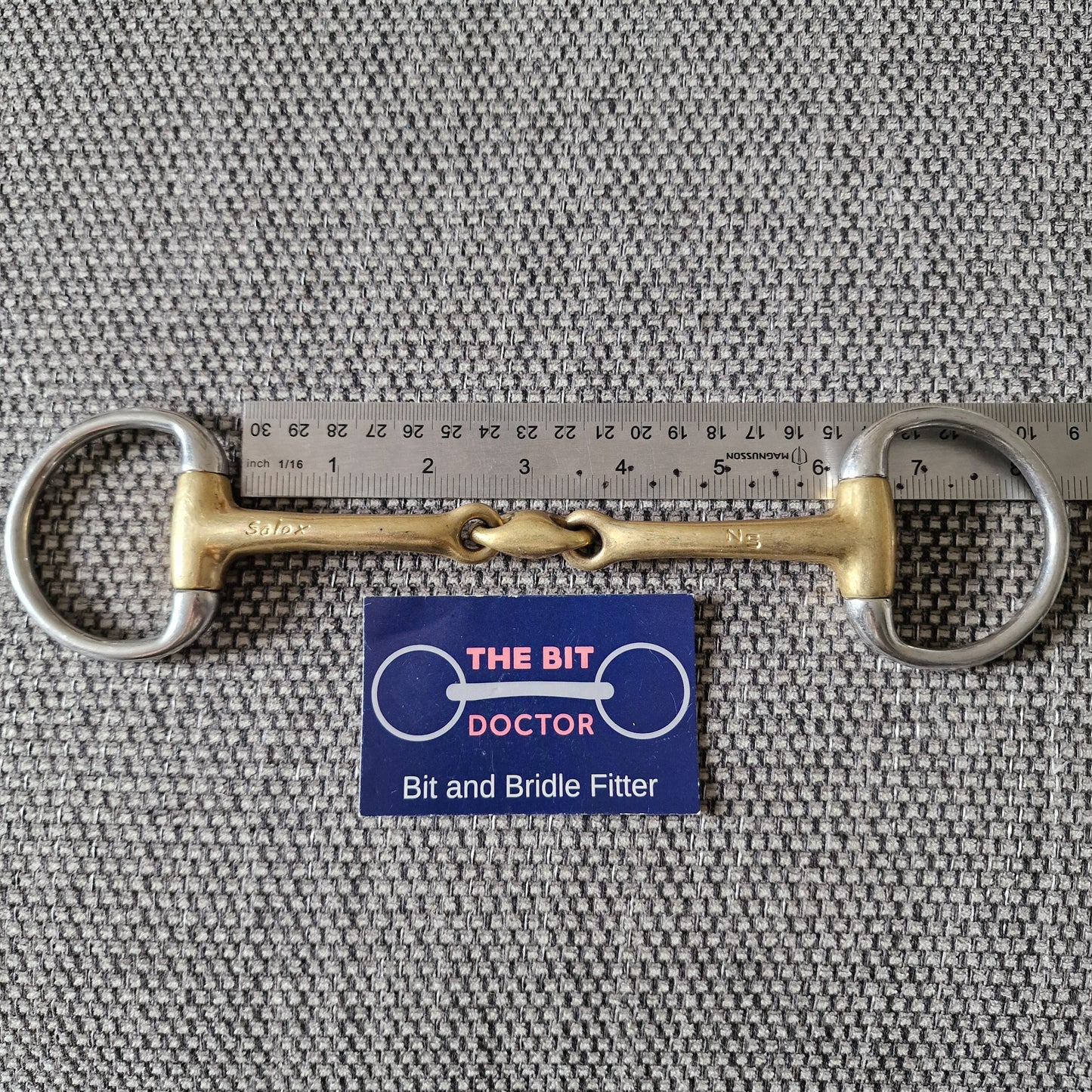 6" neue schule tranz angle lozenge eggbutt bradoon Snaffle bit B155
