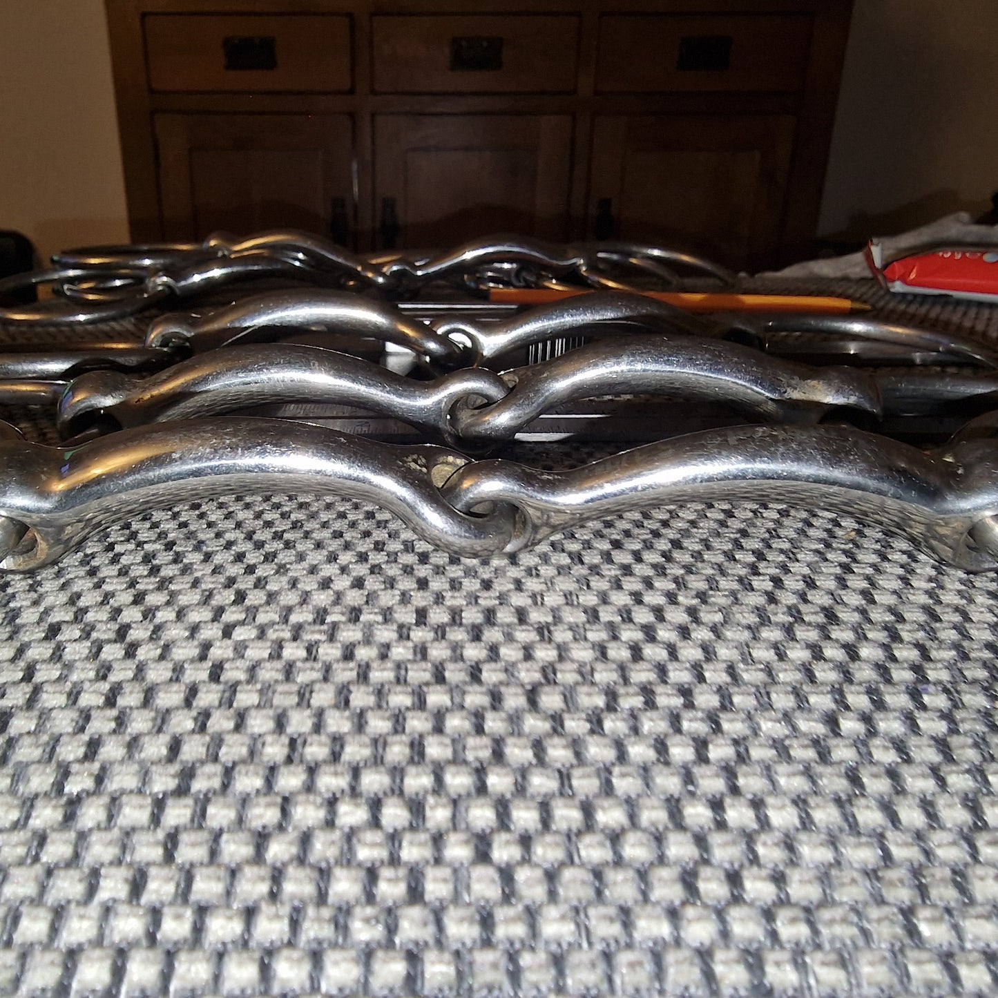 5.5" curved anatomical single jointed snaffle bit B545
