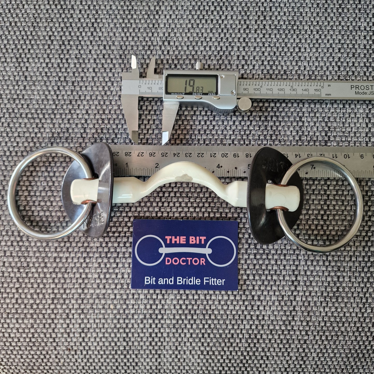 5.5" Nathe soft ported loose ring snaffle bit near new B231