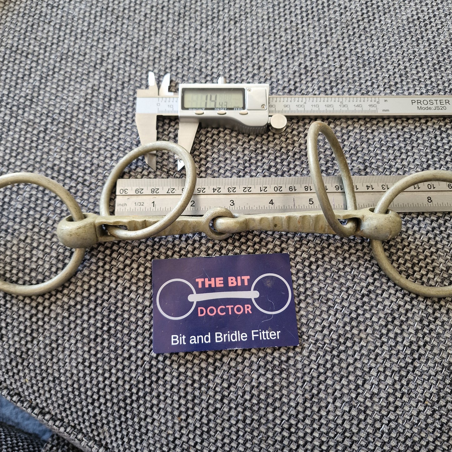 5.5" nickel scorrier snaffle bit B1239