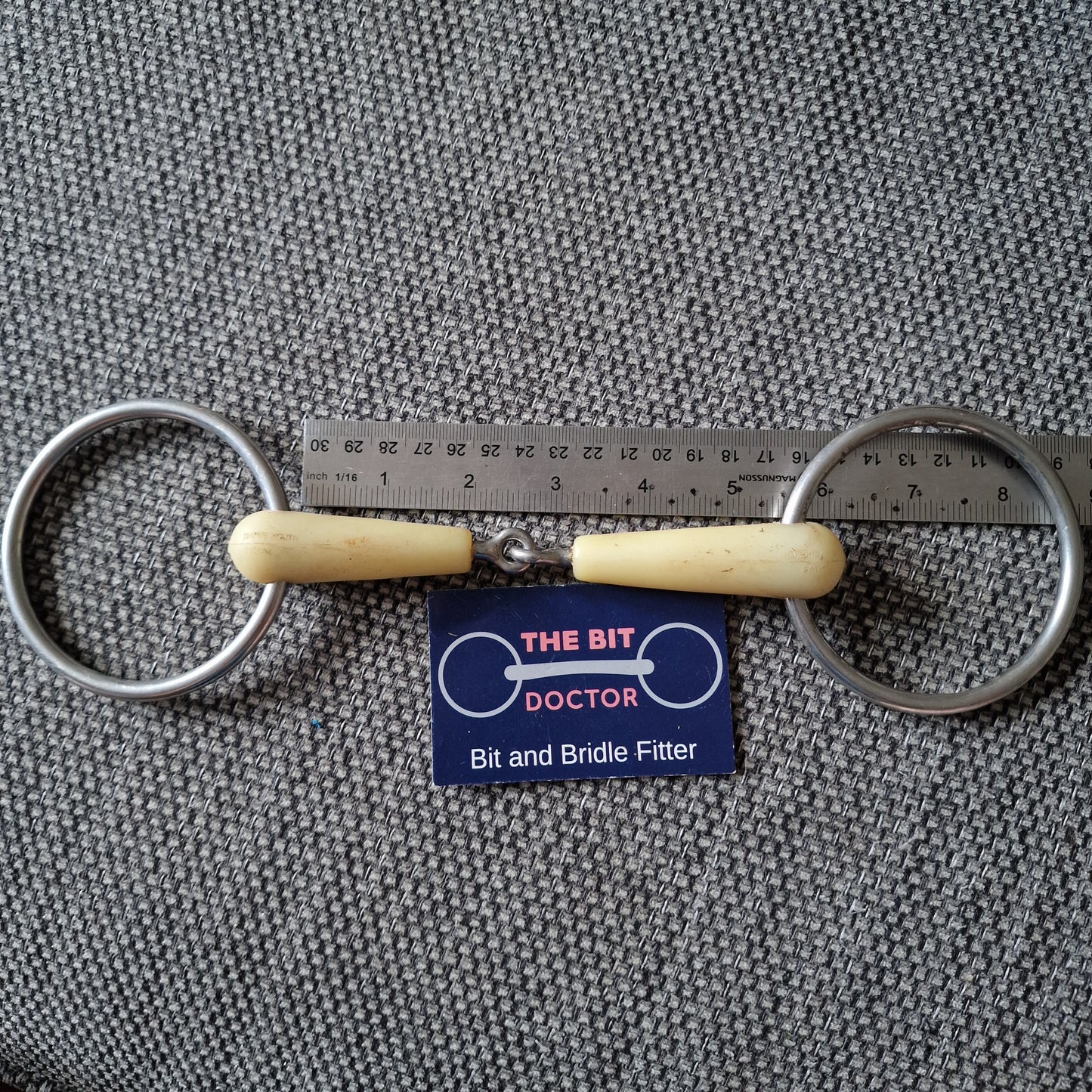 5.25" happy mouth jointed loose ring snaffle Bit B1844