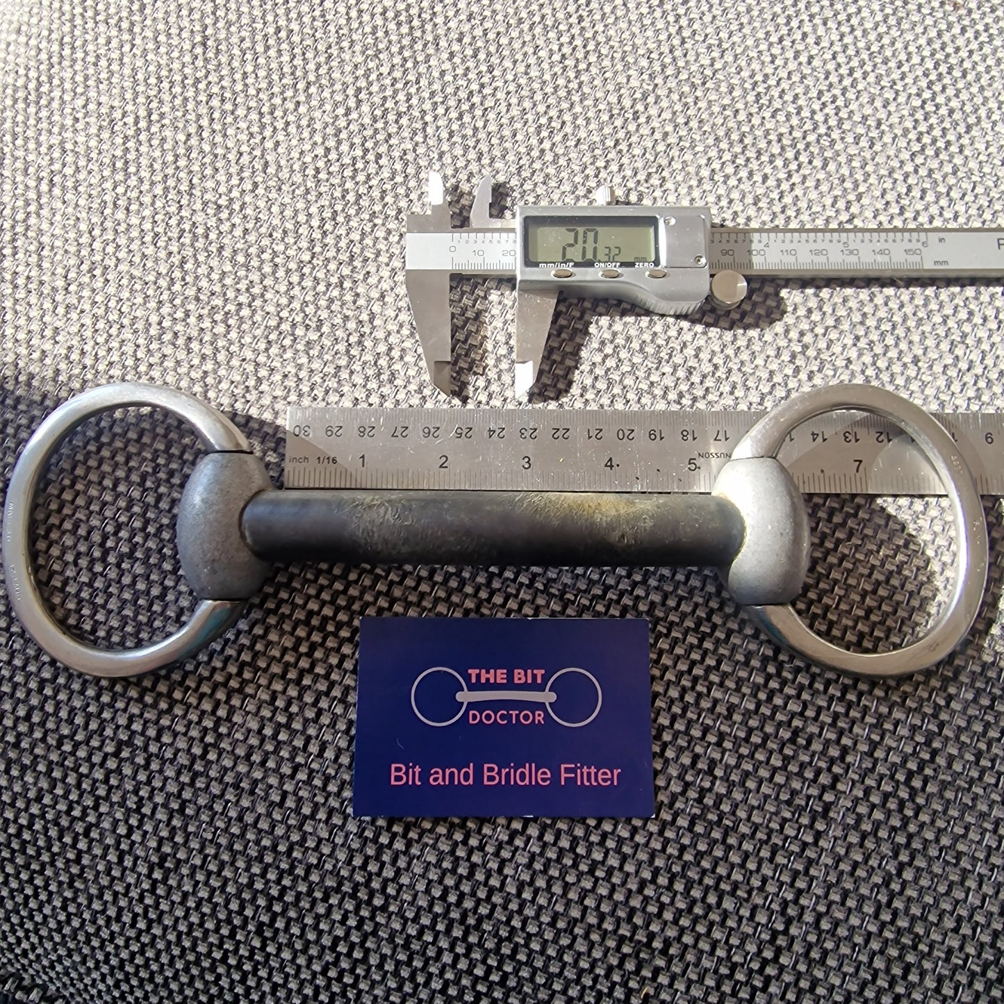 5" nylon mullen eggbutt snaffle bit B1256