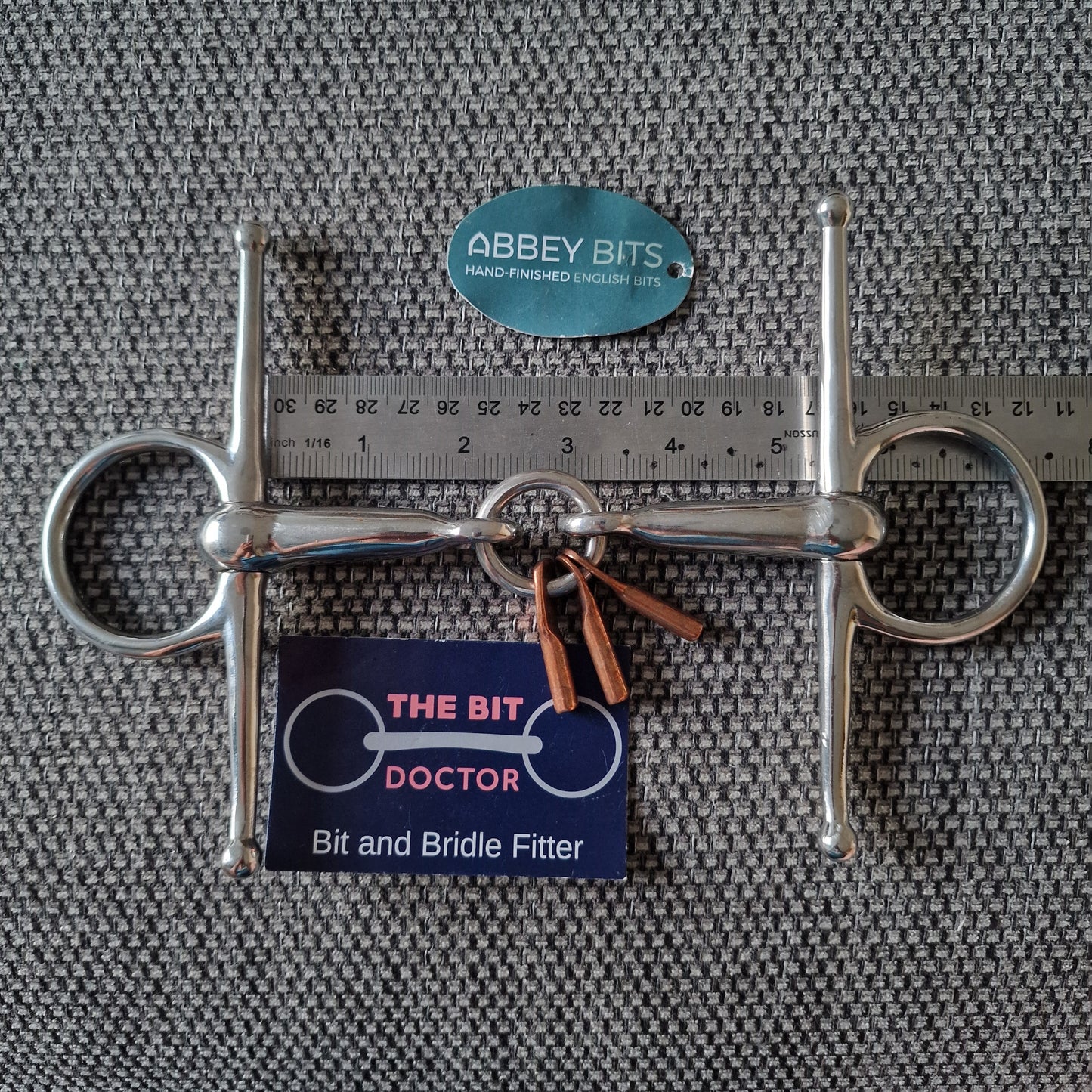 5.25" new abbey custom copper key breaking full cheek snaffle Bit B1415
