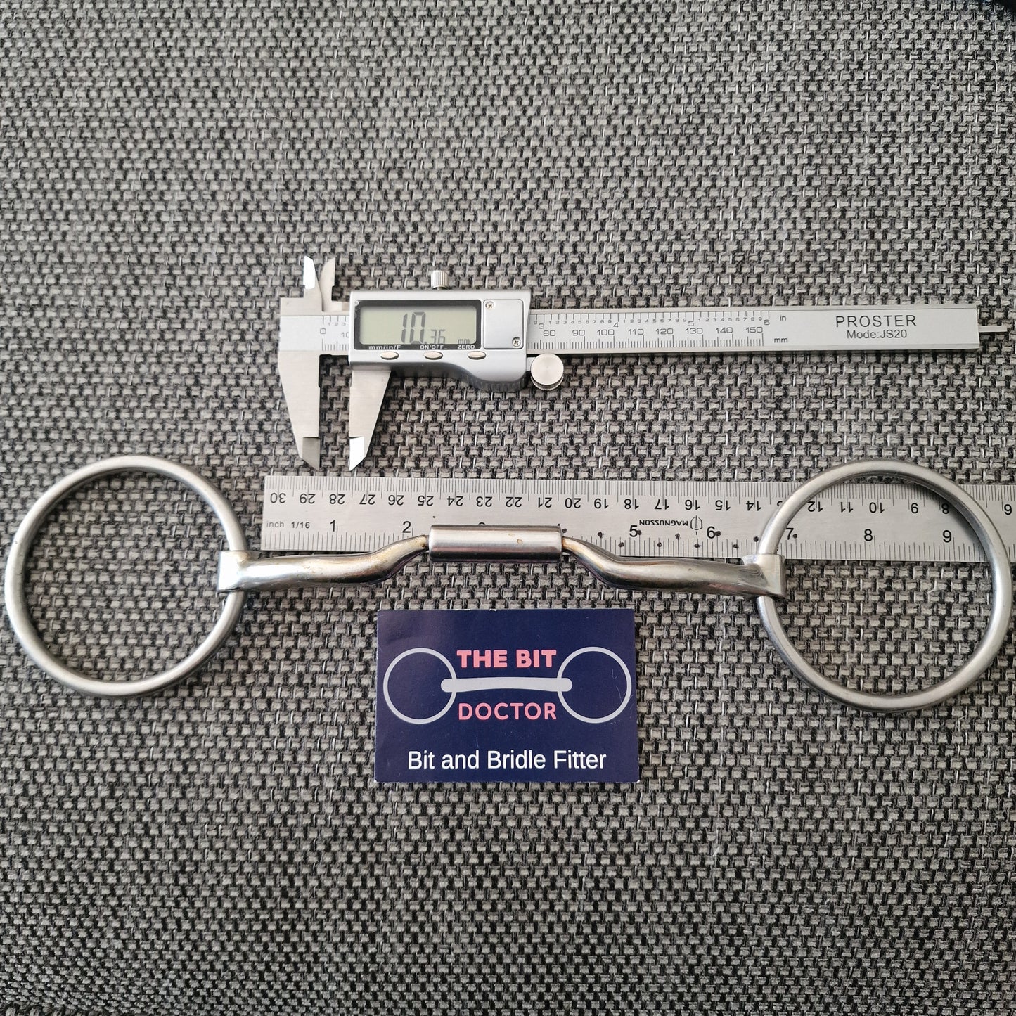 6" myler mb04 low port comfort barrel loose ring snaffle Bit B1572