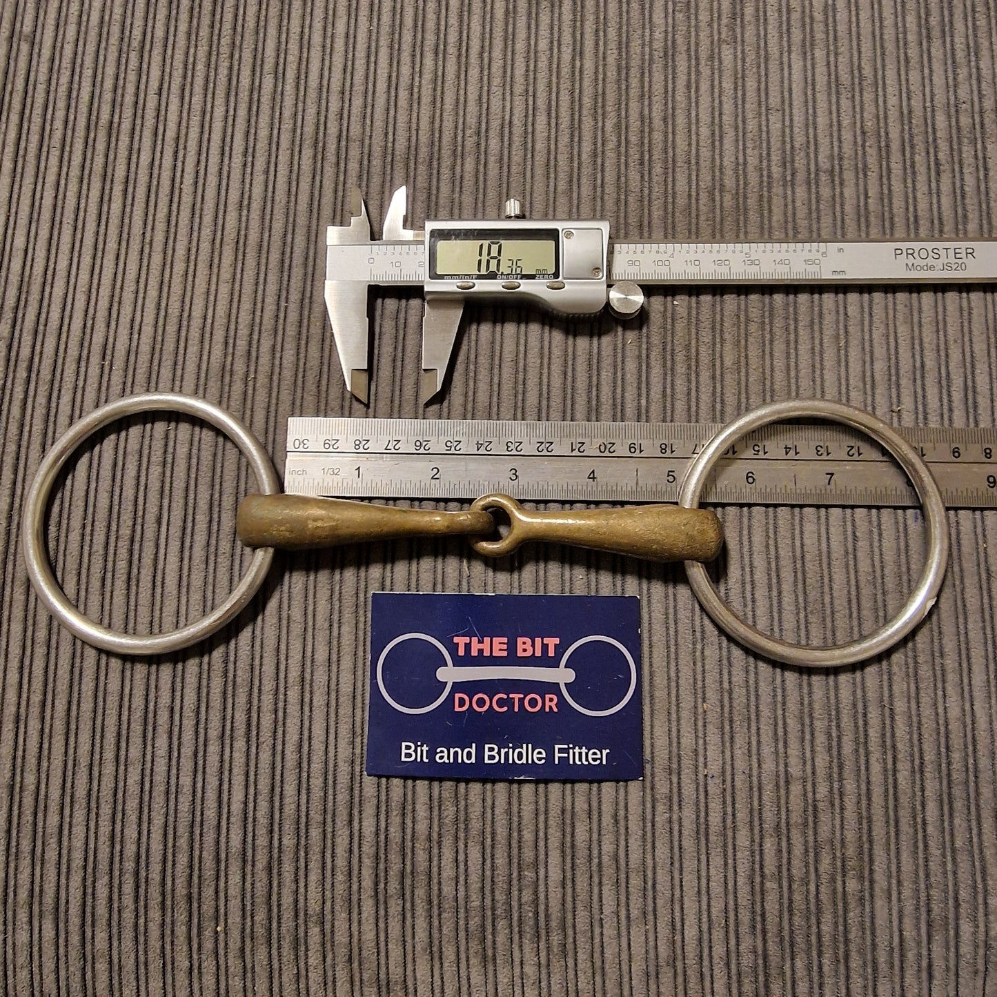 5" sprenger loose ring jointed snaffle bit B136