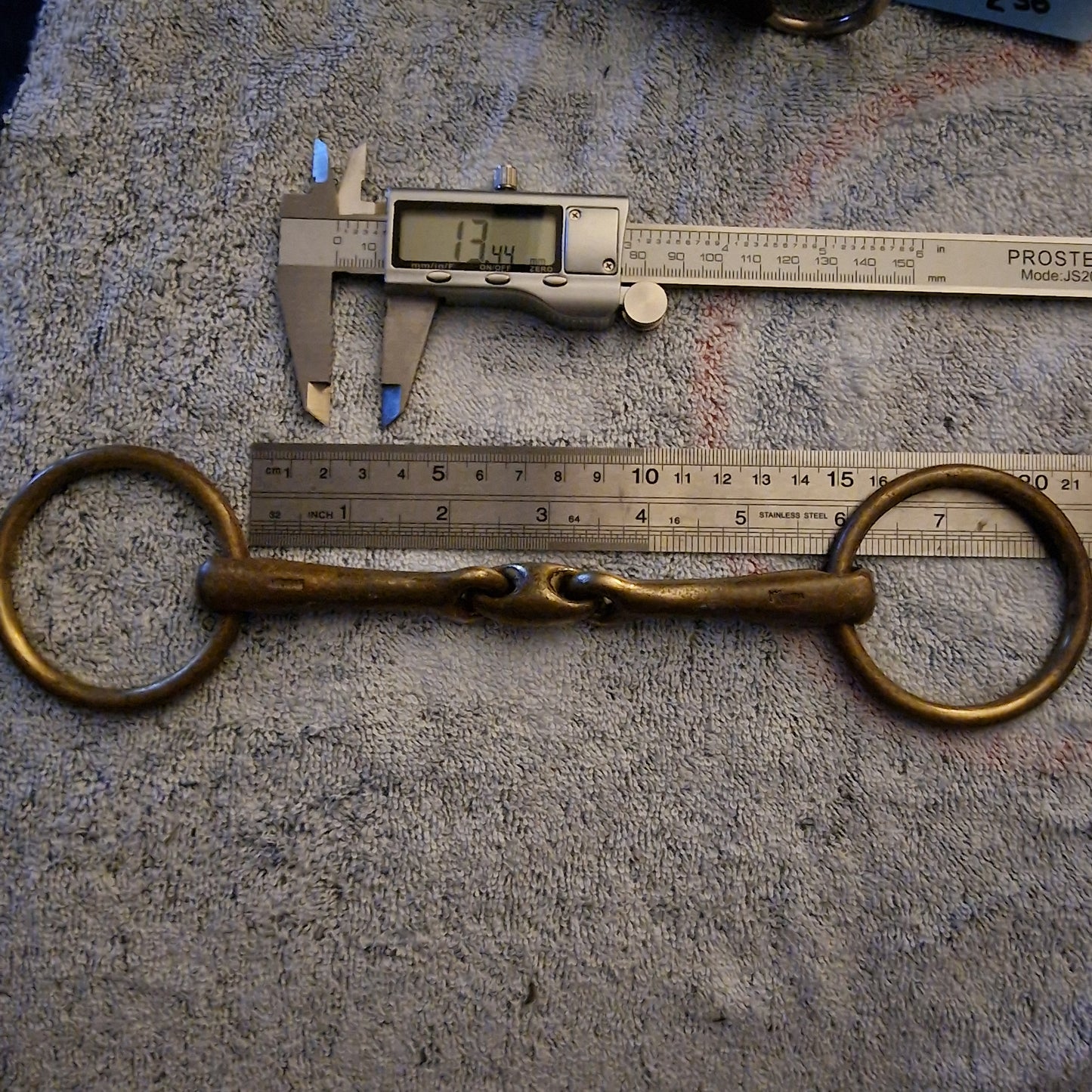 5.75" sprenger kk ultra lozenge Loose ring bradoon snaffle bit B90