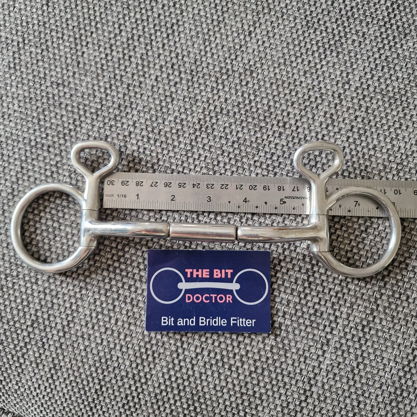 5.5" myler mb32 mullen barrel hanging cheek snaffle Bit B1827