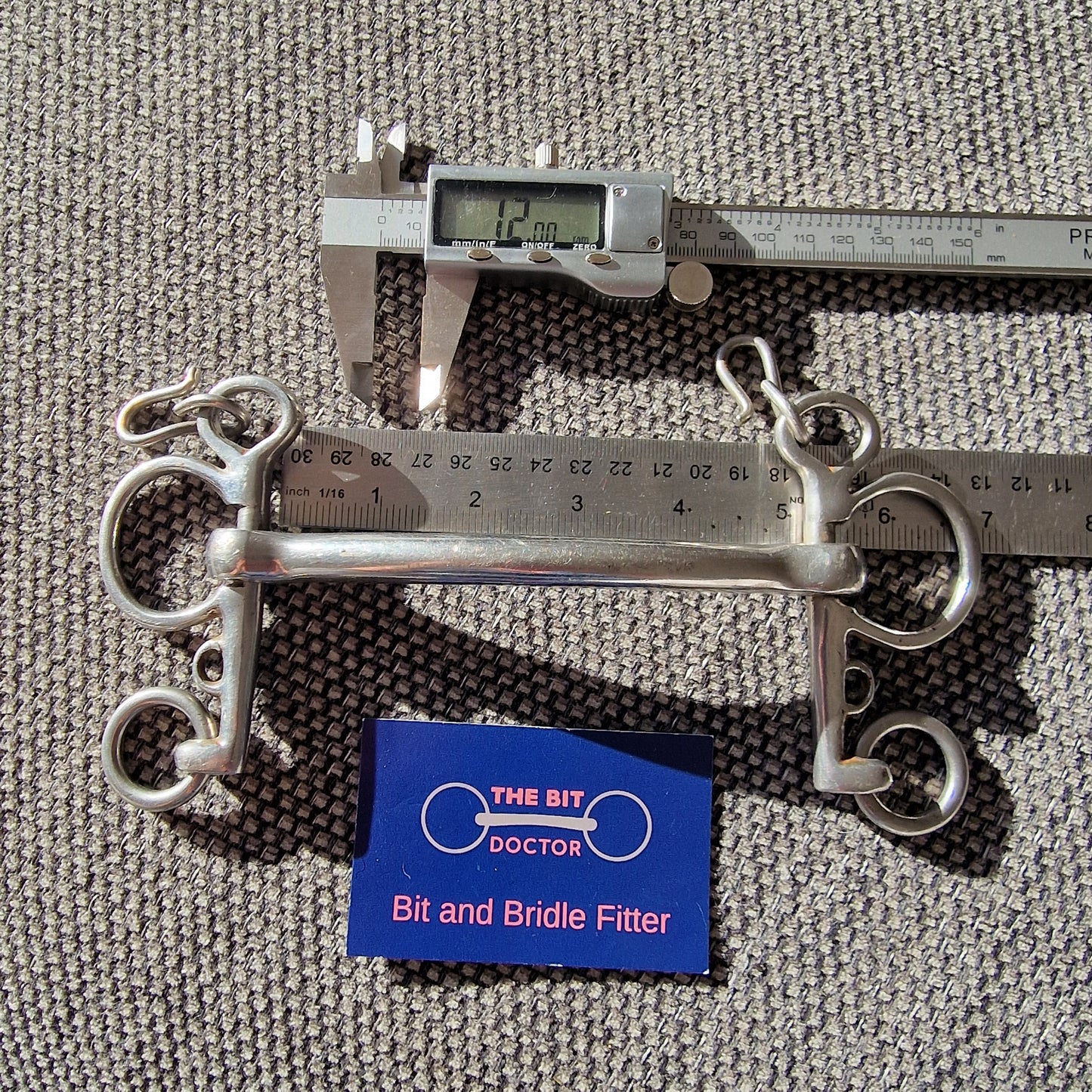5" custom made fylde? mullen short shank baby pelham Bit B1464