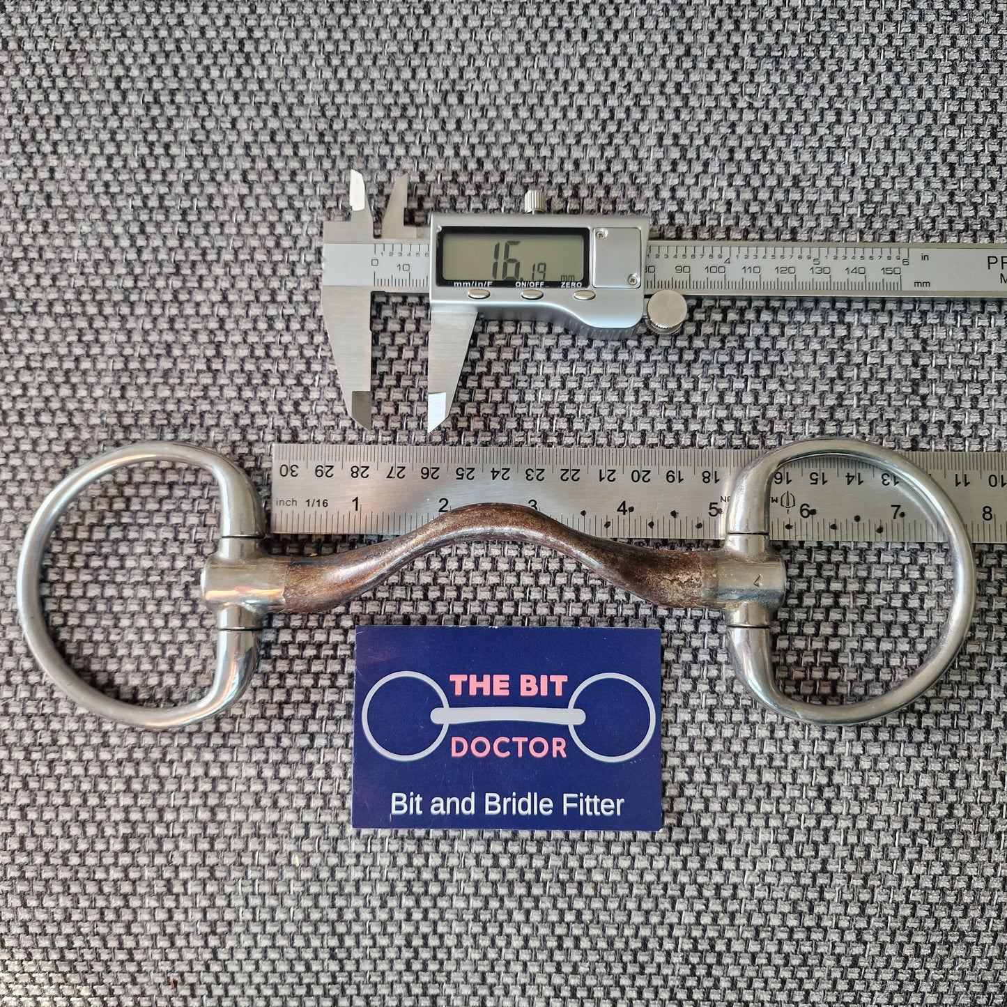 5" trust medium port sweet iron eggbutt snaffle bit B865