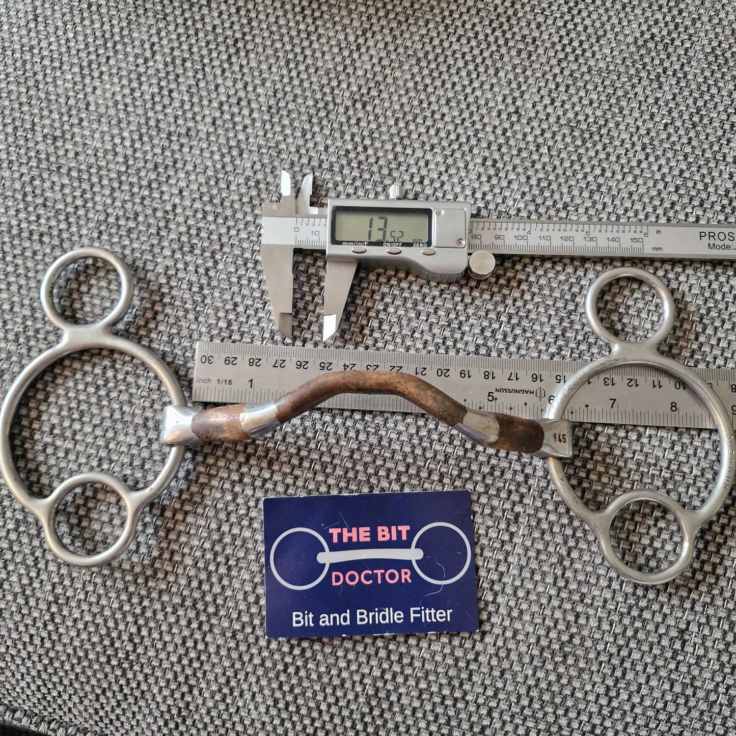 5.75" 145mm bombers happy tongue universal 2.5 ring gag Bit B1276
