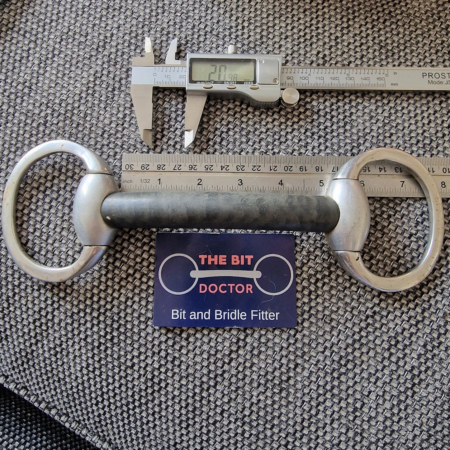 5" nylon mullen eggbutt snaffle bit B1256