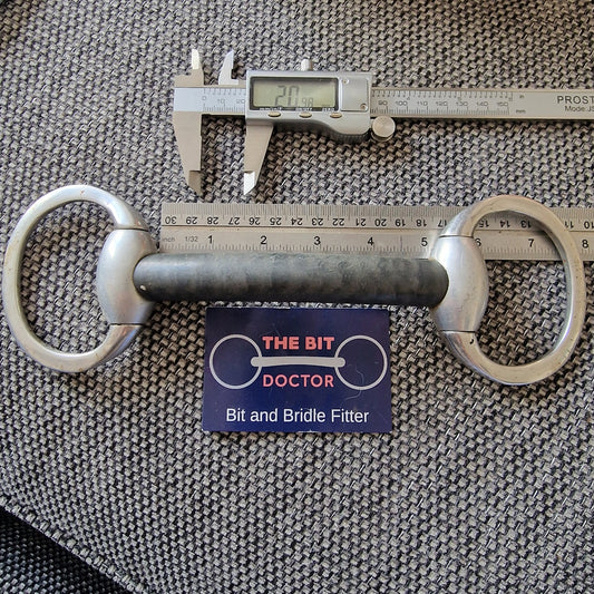 5" nylon mullen eggbutt snaffle bit B1256