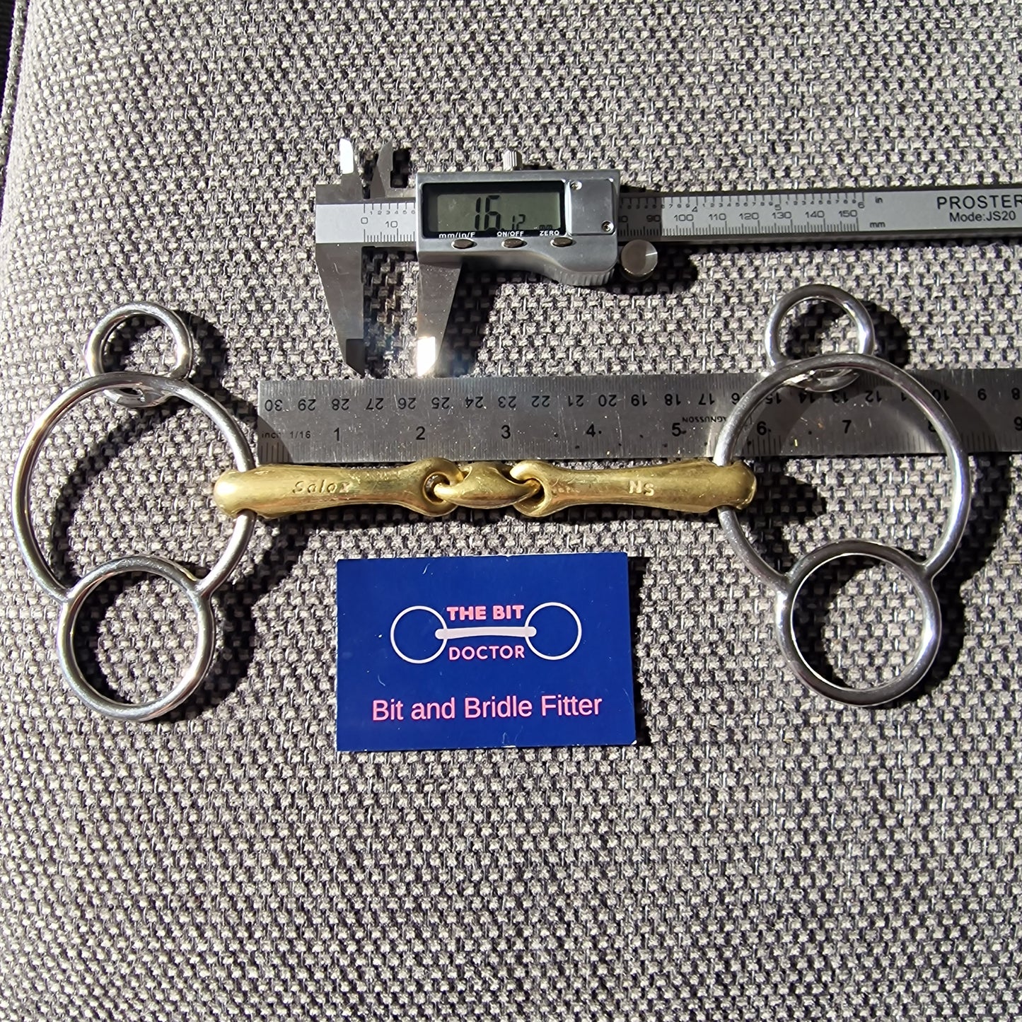 5.25" neue schule tranz angle lozenge universal gag Bit B1566