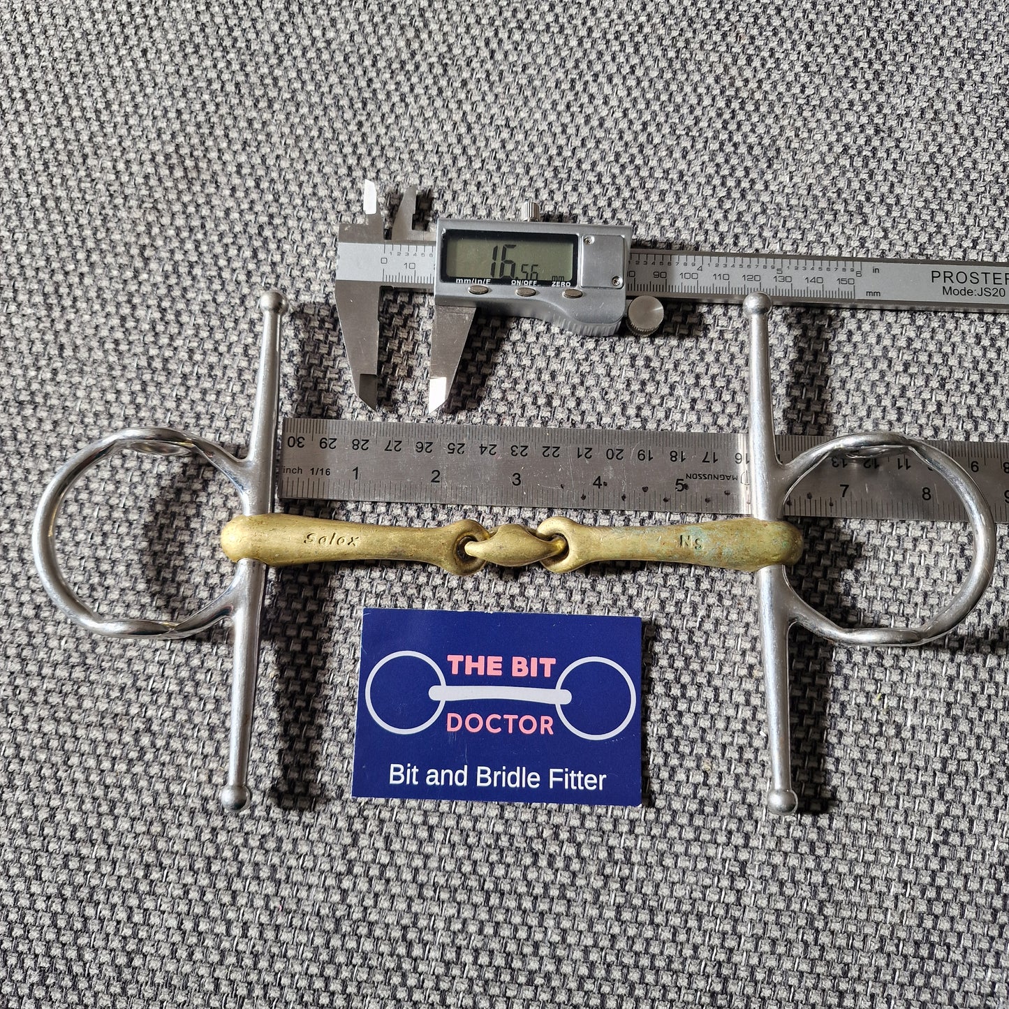 5.75" neue schule tranz angle lozenge nelson gag bit B1237