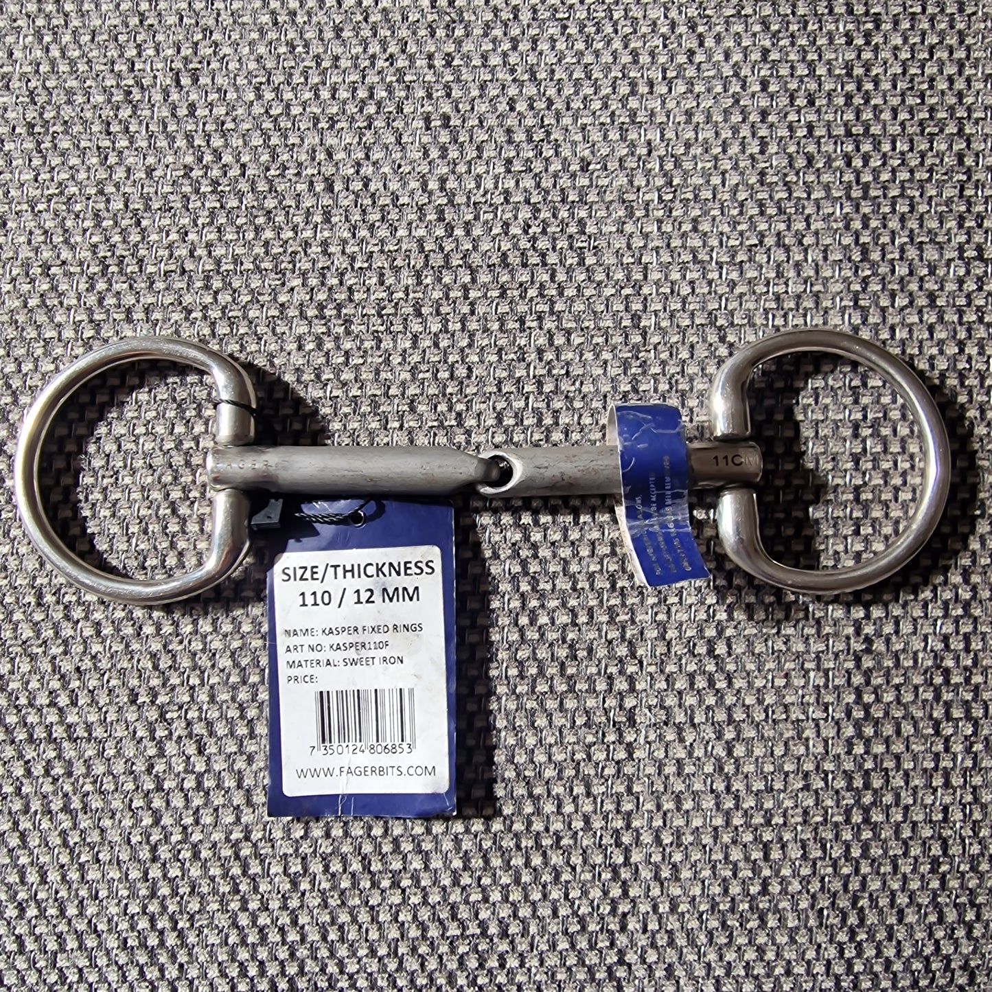 4.25" 110mm Fager Kasper eggbutt snaffle Bit B1622