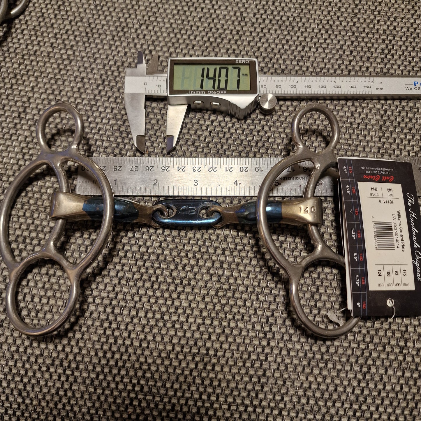 5.5" Bombers bc45 williams gag bit B795
