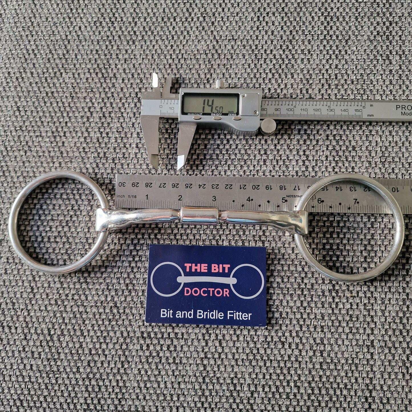 5" expert bits comfy mullen barrel loose ring snaffle bit B512