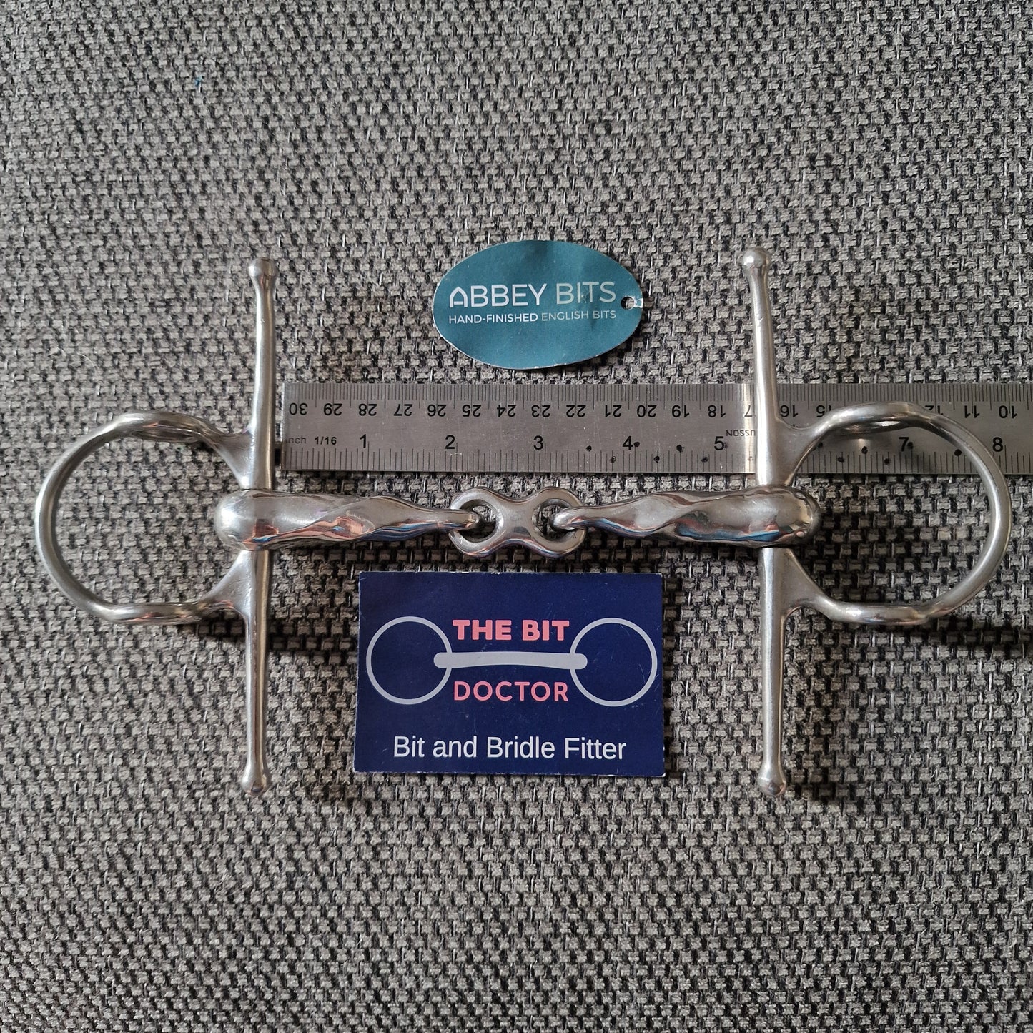 5.25" new Abbey custom slow twisted french link nelson gag Bit B1557