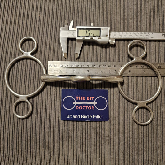 5" WTP tongue plate 2-ring universal gag bit B1149