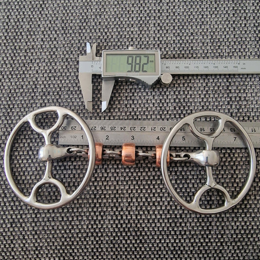 5.5" Abbey cartwheel gag with copper roller waterford bit B47