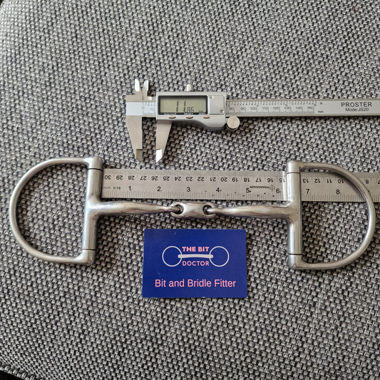 6" hilary vernon informed designs precision d-ring snaffle Bit B1501