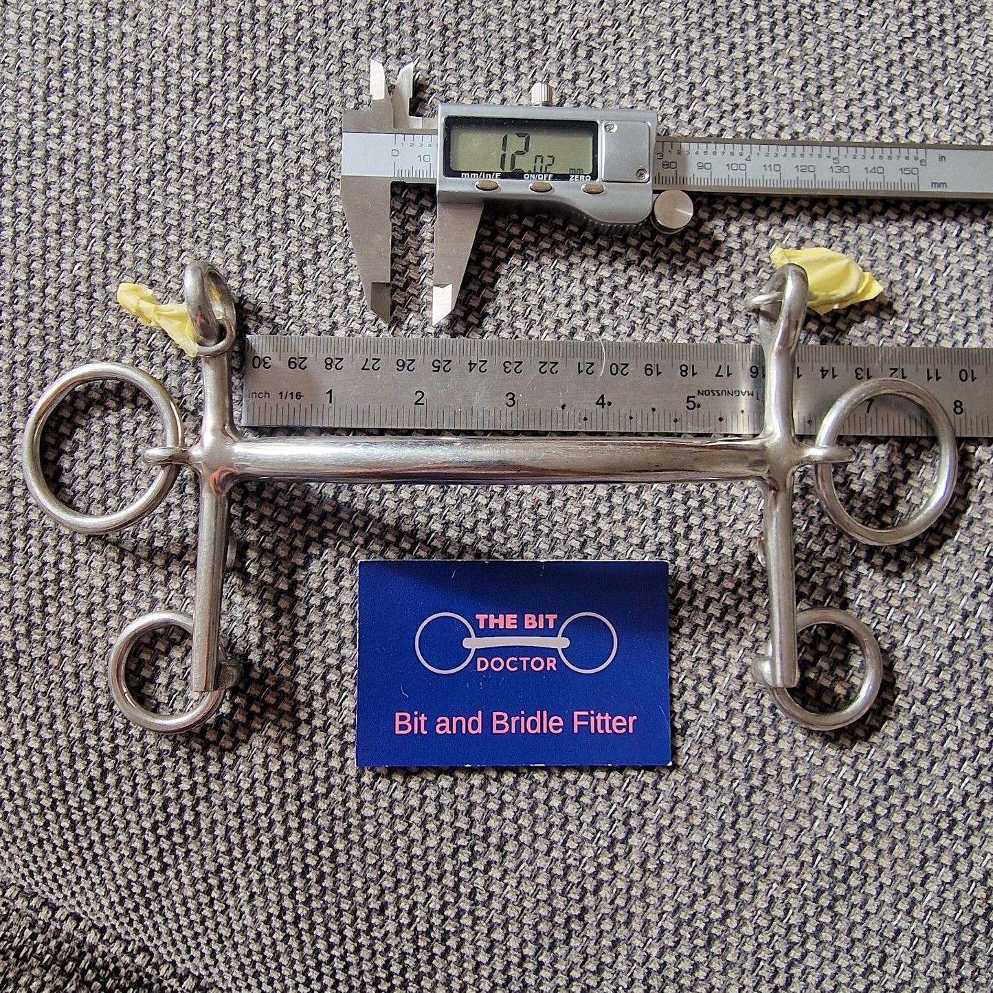 5.5" custom mullen rugby show short shank baby pelham bit B410