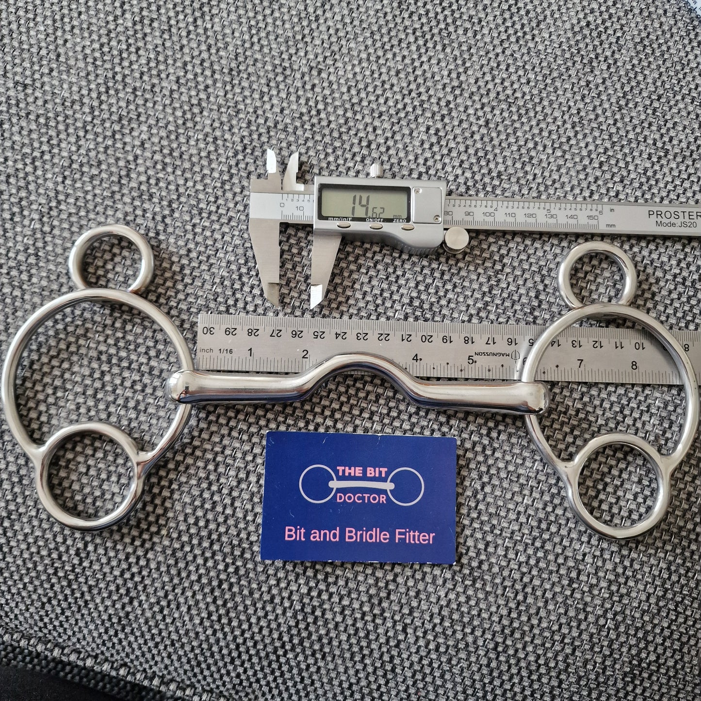 5.75" custom made magic cambridge port 2.5 universal gag Bit B1450