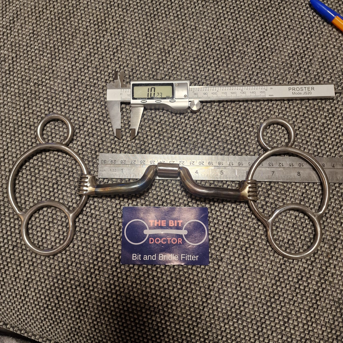 5.5" myler custom mb43 sweet iron universal gag bit B648