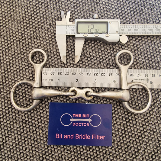 4.25" fylde hanging cheek french link snaffle Bit B1449