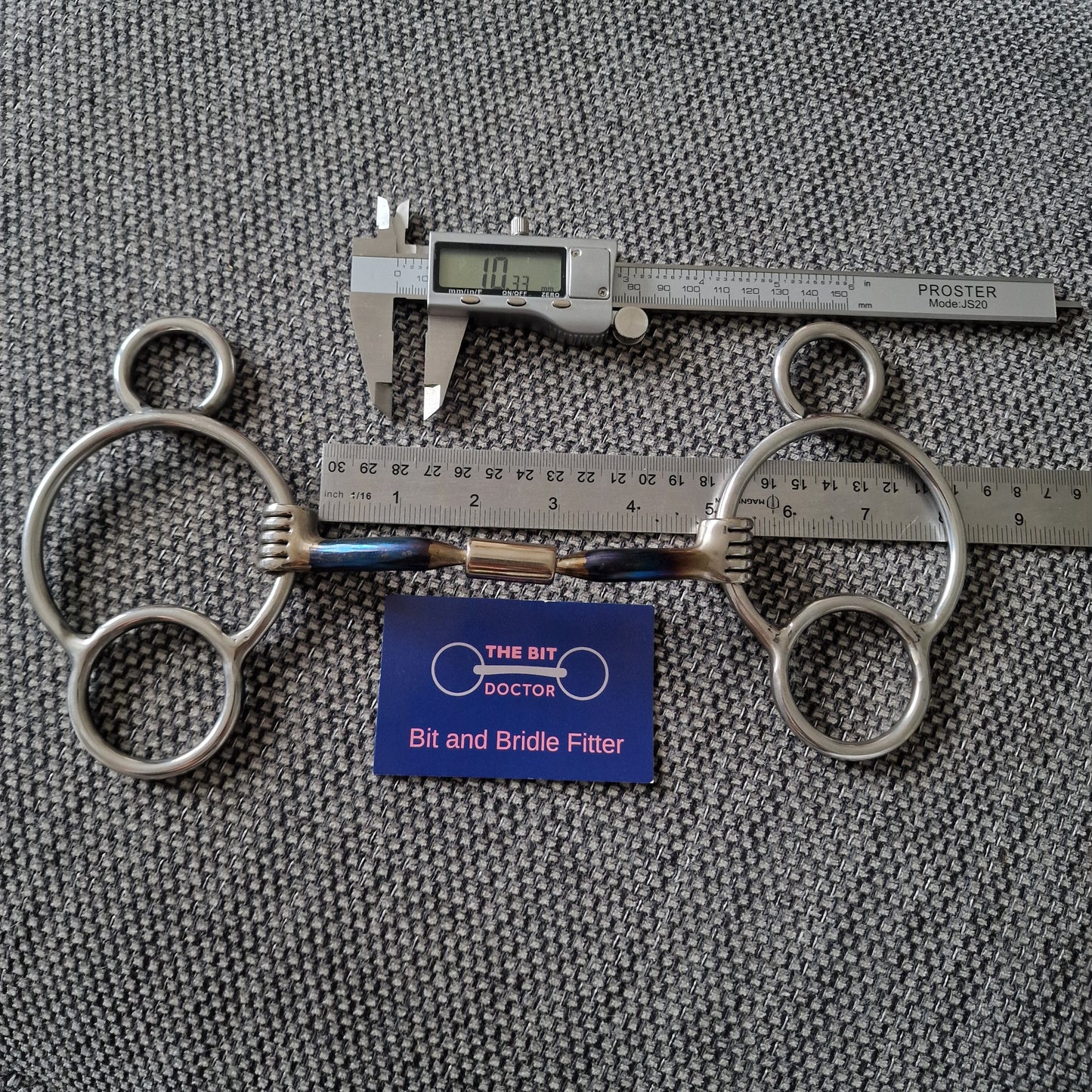 4.75" myler custom mb02 universal 2.5 ring gag Bit B1383