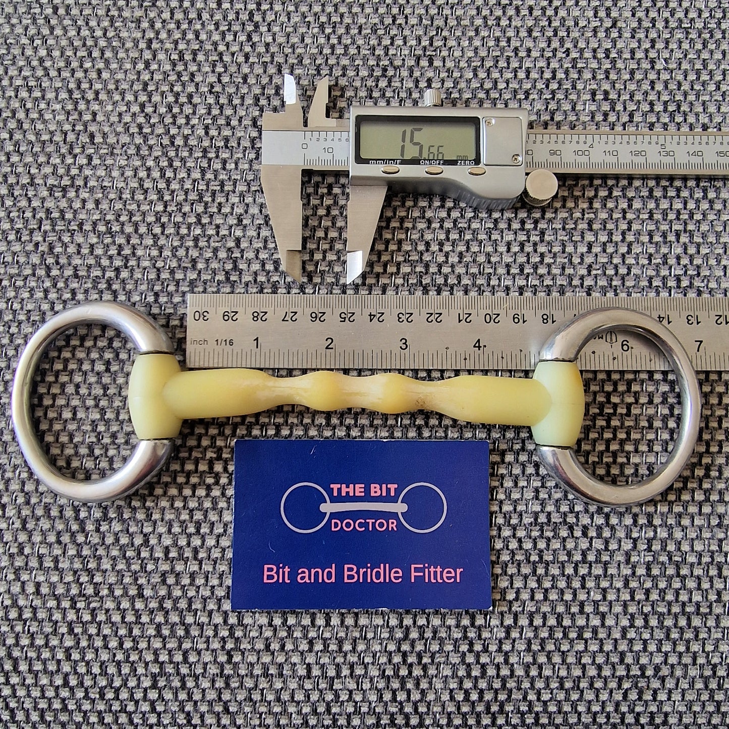 4.5" happy mouth mullen eggbutt snaffle bit B542