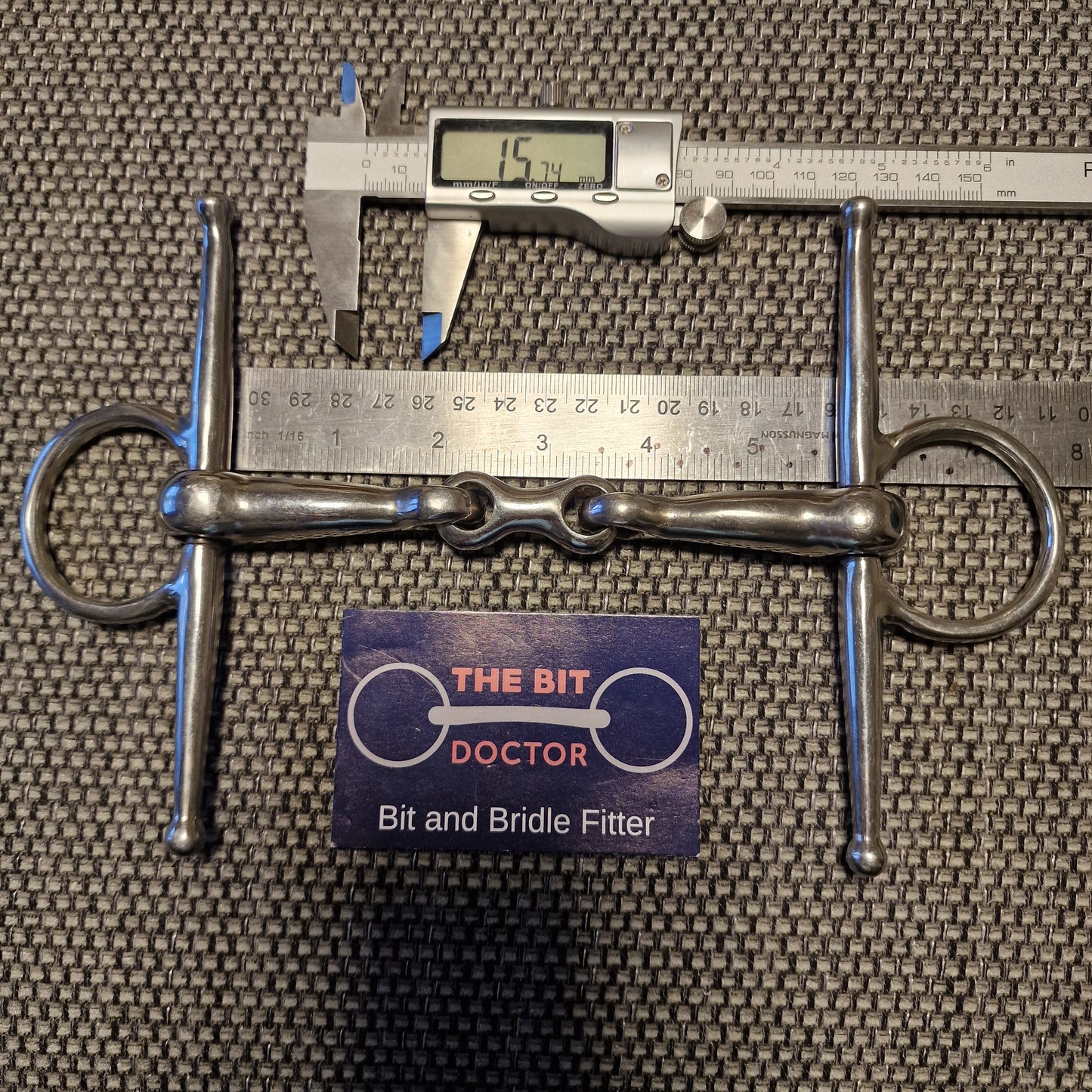 5.5" Abbey custom french link full cheek snaffle Bit B1282