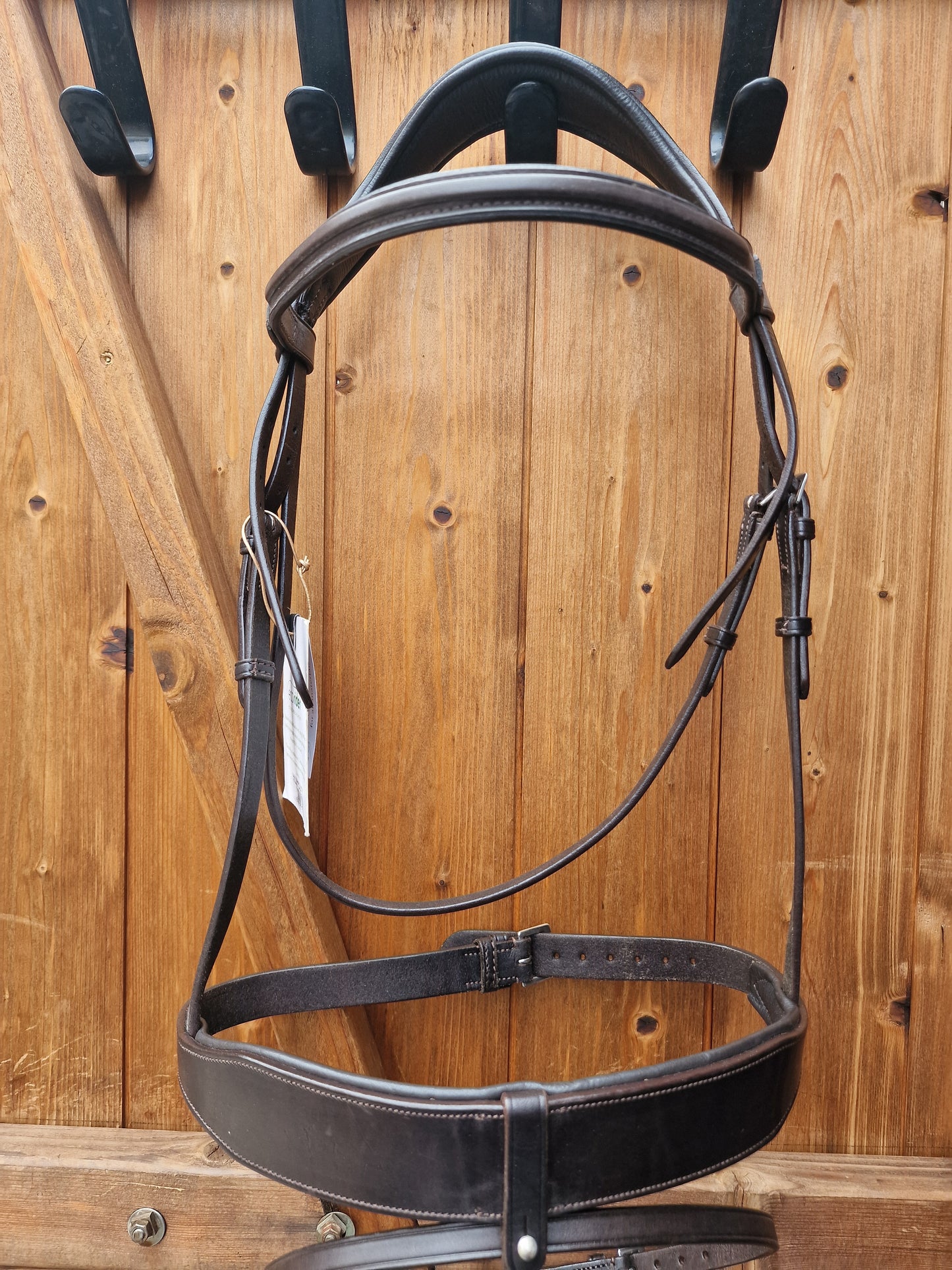 Full brown Ecorider Show Comfort hunter, removeable flash Bridle A59