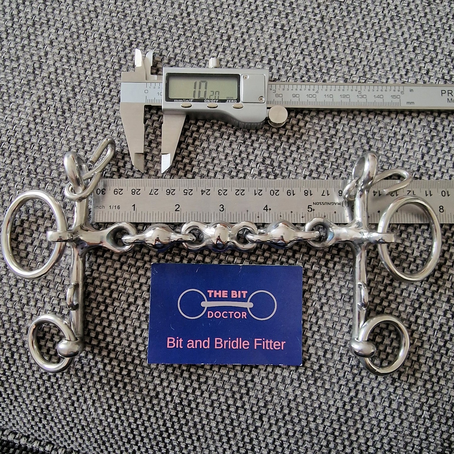 5.75" abbey custom waterford show short shank pelham bit B1336