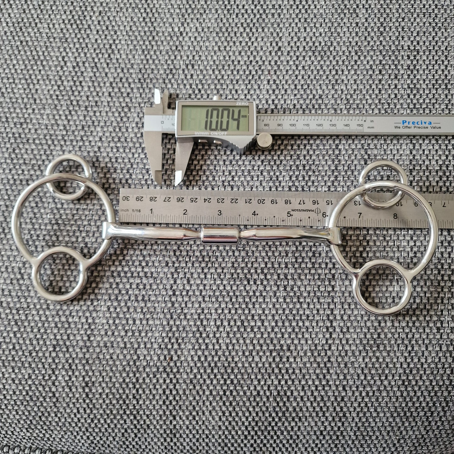 5.75" horsemanship saddery HP relief barrel universal gag bit B1088