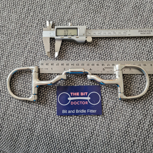 5.75" new Myler d-ring MB27-pb-w correctional snaffle bit B33