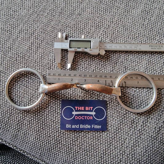 5" 130mm bombers ultra comfy lock up loose ring snaffle Bit B1277